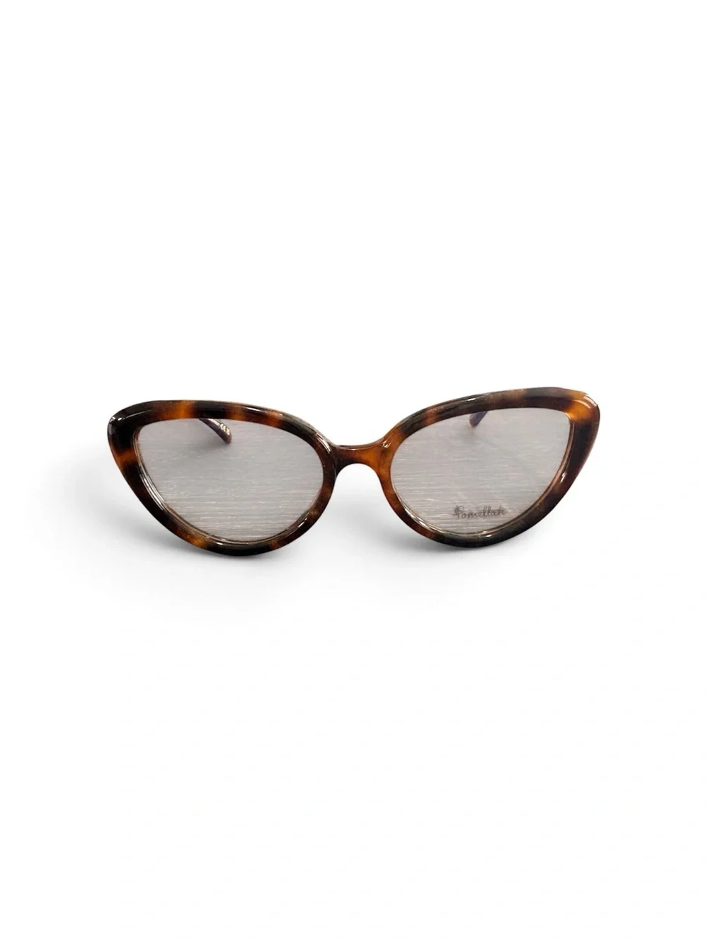 Pomellato Tortoiseshell Cat-Eye Glasses with Red Case